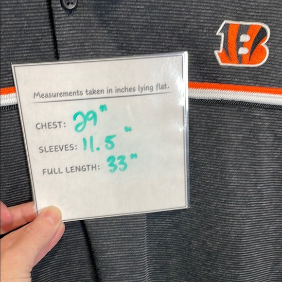 Nike Bengals Black Polo Shirt with Orange Stripe - Picture 11 of 11